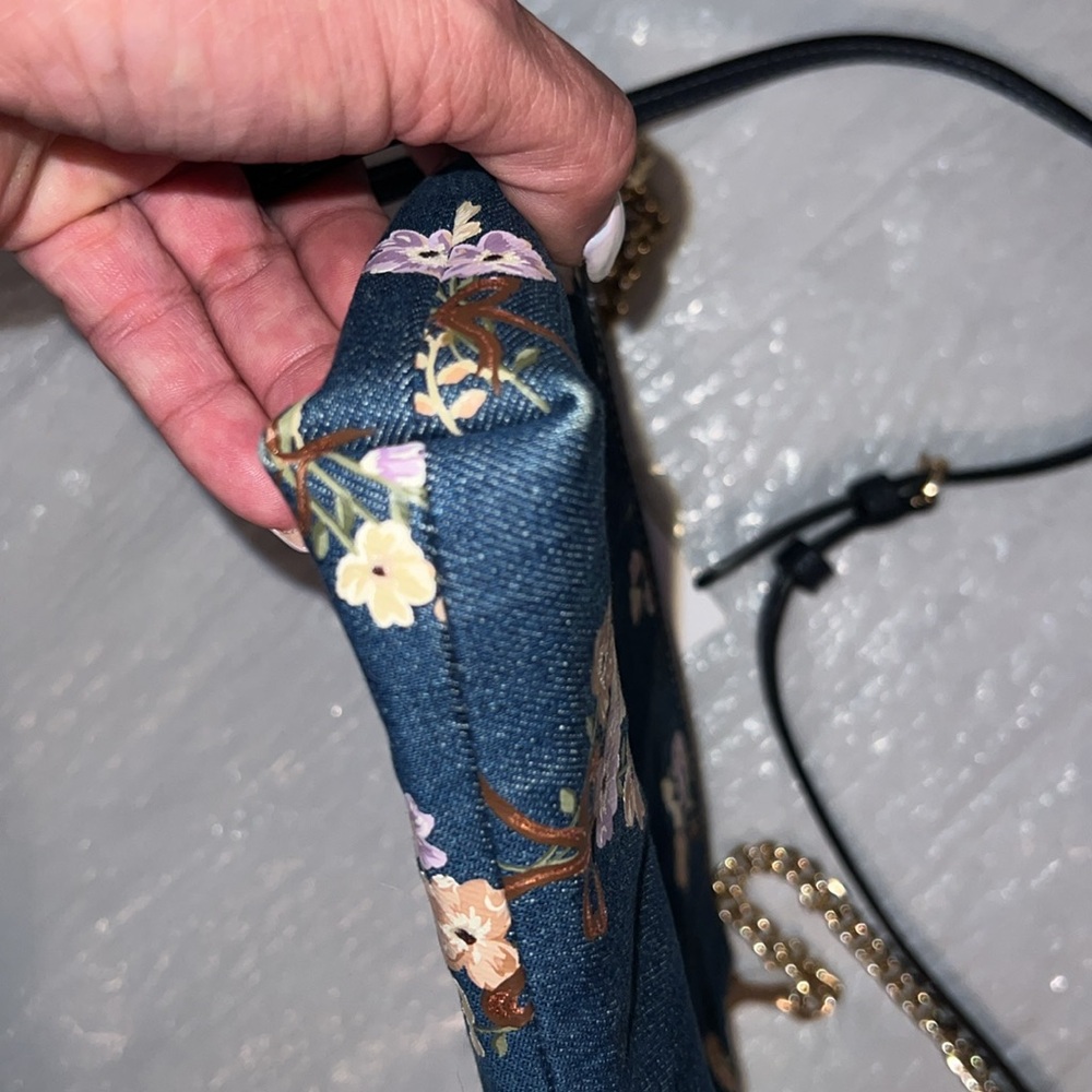 EUC Coach Floral Crossbody Bag - Blue - Picture 14 of 14